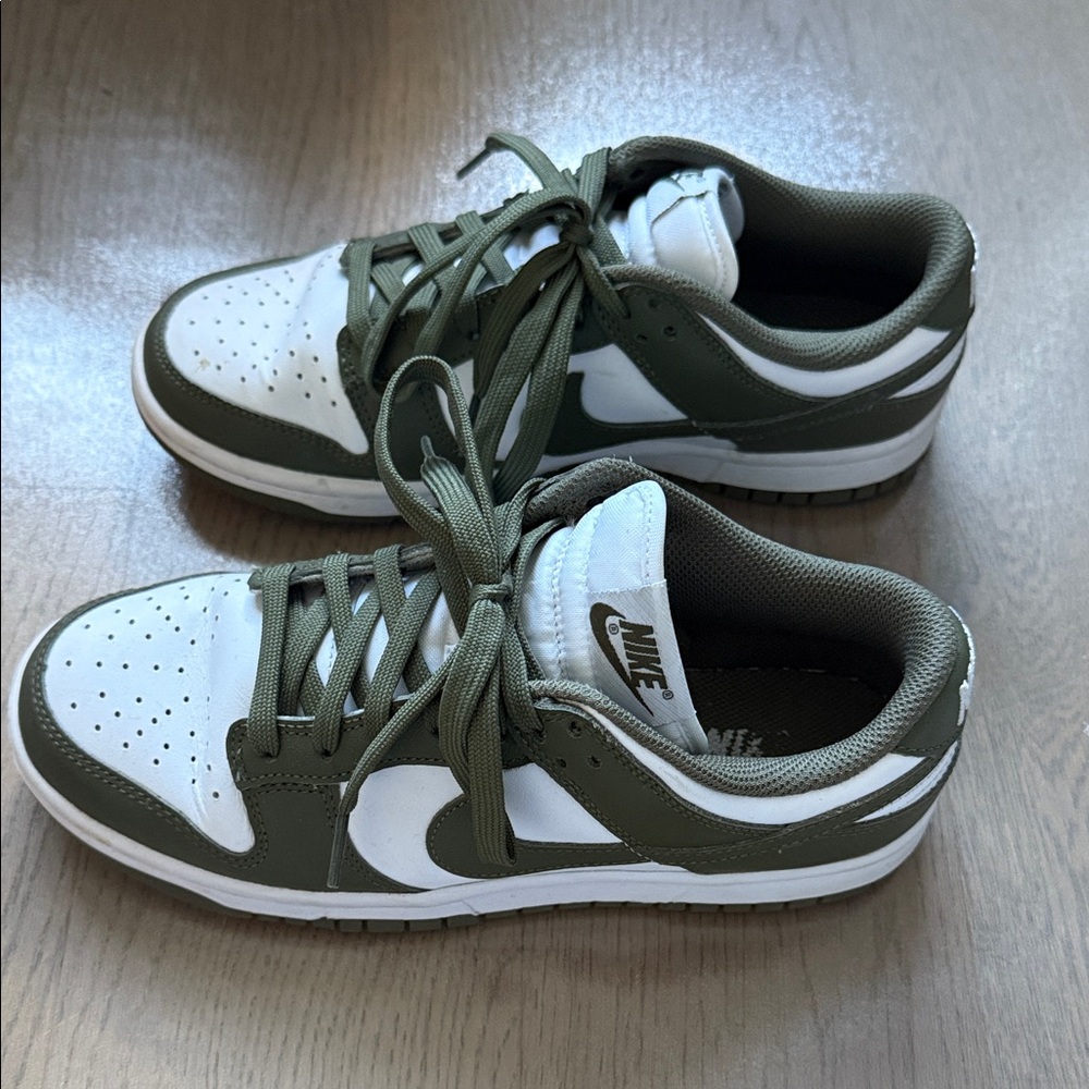 Nike Women’s Olive and White Sneakers